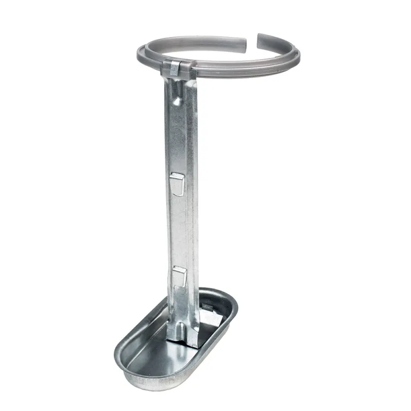 Lot de 2 abreuvoirs porte-bouteille pour cages en plastique gris - NOVITAL