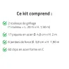 Kit clôture grillagée 40 x 1,50 m - Maille 100x75mm - Fil 2,1mm