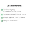 Kit clôture grillagée 40 x 1,20 m - Maille 100x50mm - Fil 2,5mm