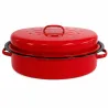 Rôtissoire rouge grand modèle 37x26,5x11,5cm 4L vapeur auto