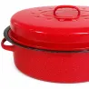 Rôtissoire rouge grand modèle 37x26,5x11,5cm 4L vapeur auto