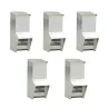 Lot de 5 Mangeoires à trémie métal galvanisée 7kg