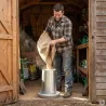 Mangeoires volaille à trémie métal 5kg en lot de 10