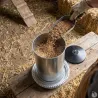 Mangeoires volaille à trémie métal 5kg en lot de 10