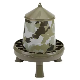 Lot de 5 Mangeoires sur pieds surélevés 4 kg camo Ø 33cm H 37,5cm