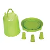 Abreuvoir gradué sur pied avec poignée vert 5L