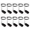 Lot de 10 abreuvoirs porte bouteille en plastique fixation cage
