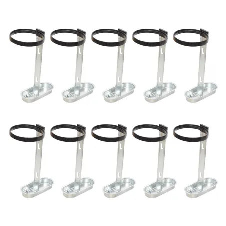 Lot de 10 Abreuvoirs porte bouteille métal galvanisé