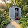 Abri de jardin Lys en plastique 172x173x212,5 cm - Panneaux 12 mm et structure aluminium
