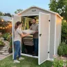 Abri de jardin Lys en plastique 172x173x212,5 cm - Panneaux 12 mm et structure aluminium