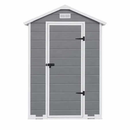 Abri de jardin Lys - 128x94x196cm en plastique résistant avec porte battante
