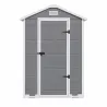 Abri de jardin Lys - 128x94x196cm en plastique résistant avec porte battante
