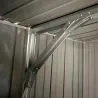 Abri de jardin en acier Escaut - Structure robuste avec portes battantes doubles