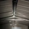 Abri de jardin en acier Escaut - Structure robuste avec portes battantes doubles