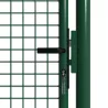 Portillon grillagé 1x1,5m maille 50mm vert avec serrure