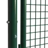 Portillon grillagé 1x1,5m maille 50mm vert avec serrure