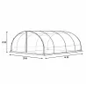 Serre Maraîchère 12m² - Structure Galvanisée avec Housse Anti-UV 140g/m²