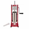 Poussoir à saucisses vertical Reber® 5L - Acier inoxydable - 4 entonnoirs