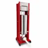 Poussoir à saucisses vertical Reber® 5L - Acier inoxydable - 4 entonnoirs