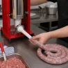 Poussoir à saucisses vertical Reber® 5L - Acier inoxydable - 4 entonnoirs