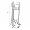 Poussoir à saucisses vertical Reber® 5L - Acier inoxydable - 4 entonnoirs