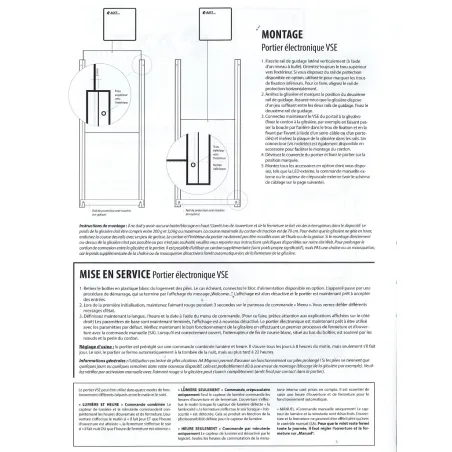 Portier à horloge + trappe oie 33x50cm