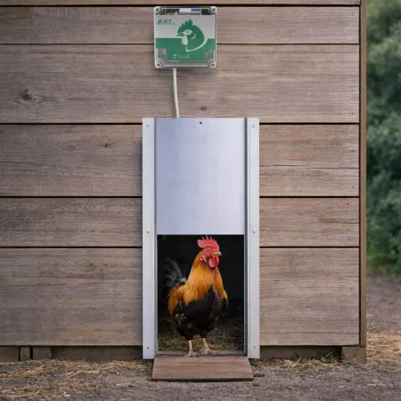 Portier à capteur de lumière + trappe standard 22x33cm