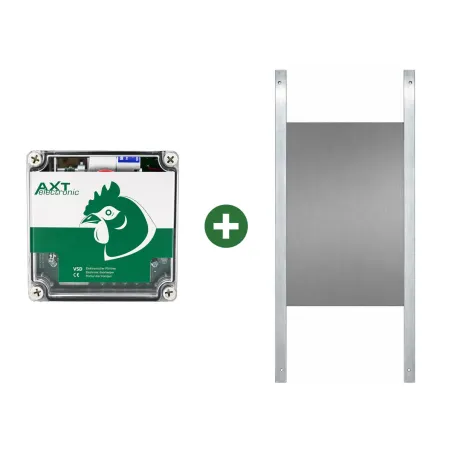 Portier à capteur de lumière + trappe standard 22x33cm