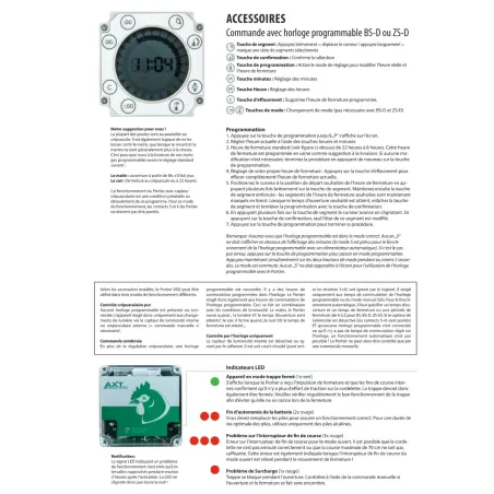 Portier à capteur de lumière + trappe standard 22x33cm