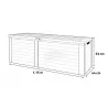 Coffre de rangement jardin polypropylène 115 cm