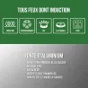 Cocotte en fonte aluminium rouge – Tous feux + four