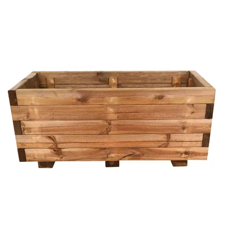 Bac à fleurs rectangulaire bois autoclave 80x40xH33cm Bois autoclave