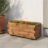 Bac à fleurs rectangulaire bois autoclave 80x40xH33cm Bois autoclave