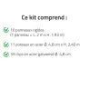 Kit clôture grillagée rigide 20 m - Hauteur 193 cm - Grillage soudé époxy