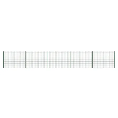 Kit de clôture grillagée rigide 14 m - Hauteur 153 cm - Panneaux galvanisés époxy