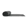 Canisse PVC occultant double face 1,5x5m gris - Kit complet avec fixation