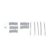 Canisse PVC occultant double face 1,5x5m gris - Kit complet avec fixation