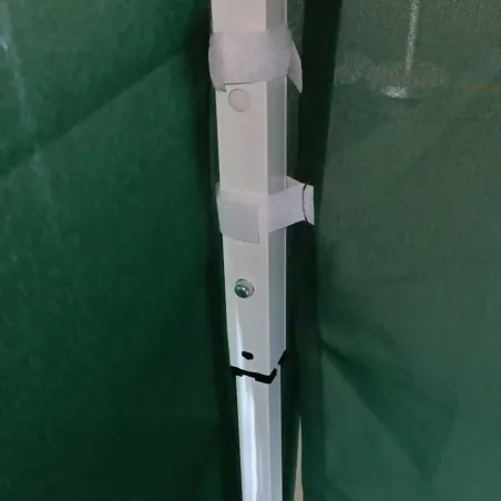 Tonnelle pliante 3x3 m en acier vert avec parois latérales