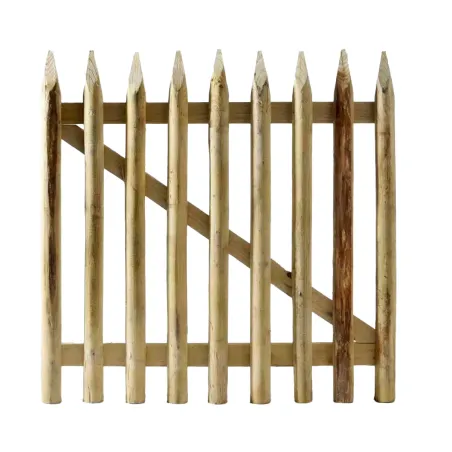 Portillon en Châtaignier Chambert 1x1m - Finition Semi-Jointif