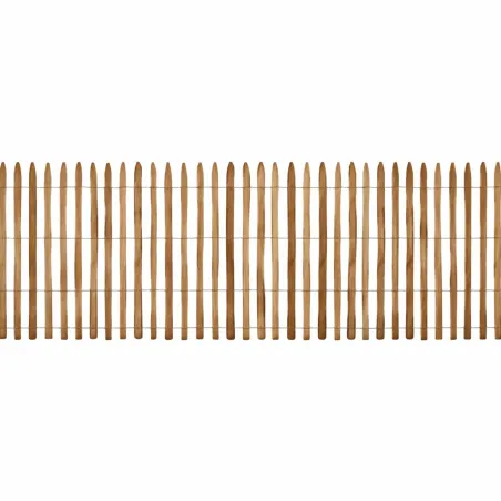 Ganivelle en Châtaignier - Longeur 5m x Hauteur 1,2m - Espacement 6-7 cm