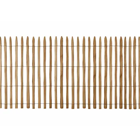 Ganivelle en Châtaignier - Rouleau 5m x Hauteur 1m - Espacement 6-7 cm