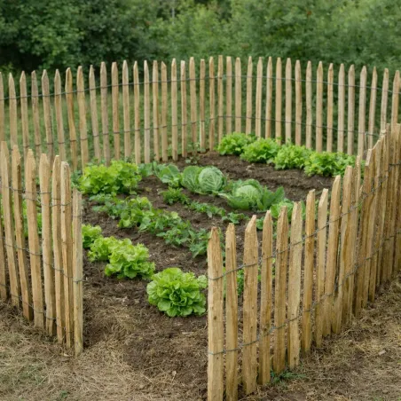 Cloture anivelle Châtaignier L10 m L1 x H1m - Espacement 6-7 cm