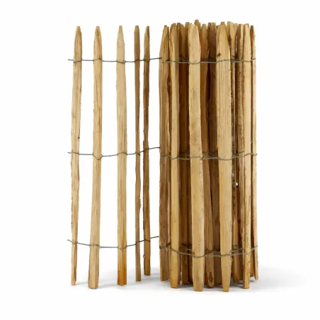 Cloture anivelle Châtaignier L10 m L1 x H1m - Espacement 6-7 cm