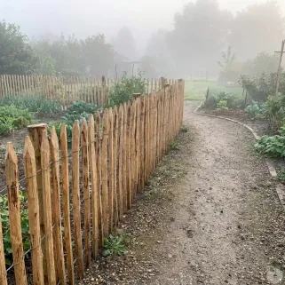 Cloture anivelle Châtaignier L10 m L1 x H1m - Espacement 6-7 cm