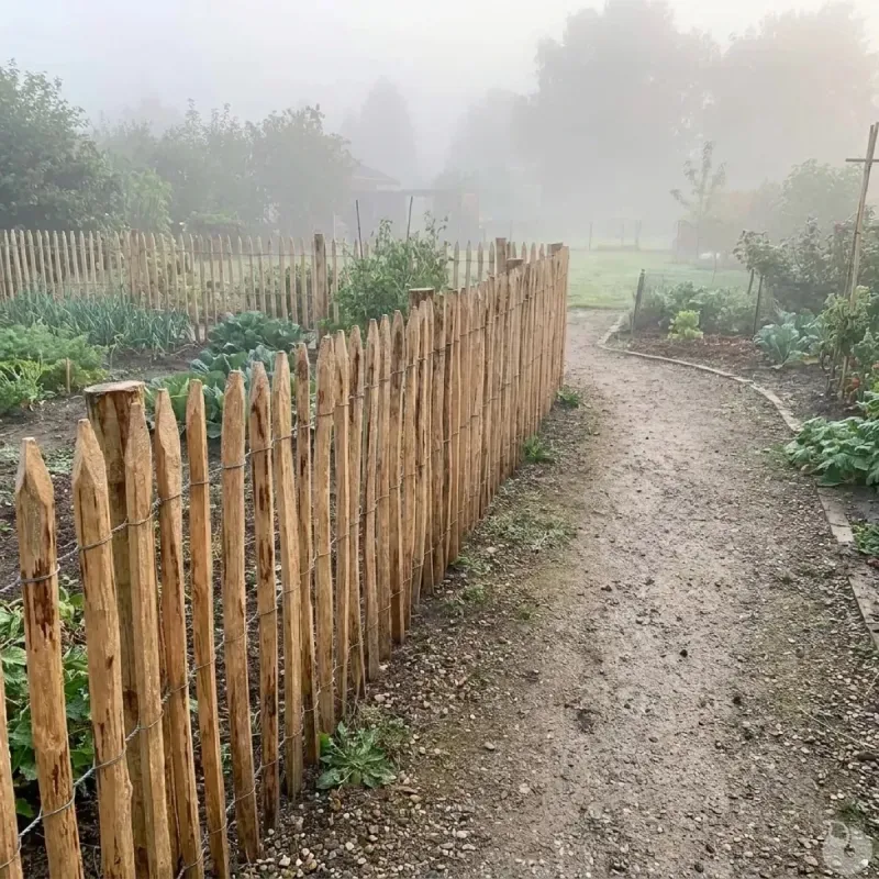 Cloture anivelle Châtaignier L10 m L1 x H1m - Espacement 6-7 cm