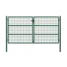 Portail 2 vantaux grillagé 3x1,5m - Maille 50mm - Vert