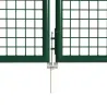 Portail 2 vantaux grillagé 3x1,5m - Maille 50mm - Vert