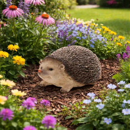 Décoration hérisson en résine 