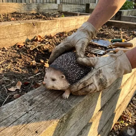 Décoration hérisson en résine 