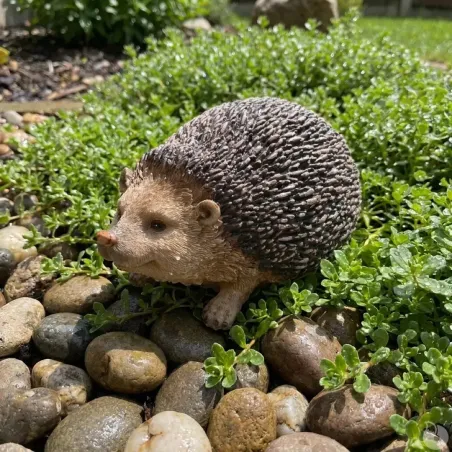 Décoration hérisson en résine 